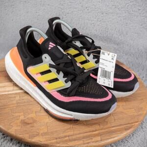Adidas Women’s UltraBoost Light Running Size 9 Black/Yellow/Orange |HQ6346|